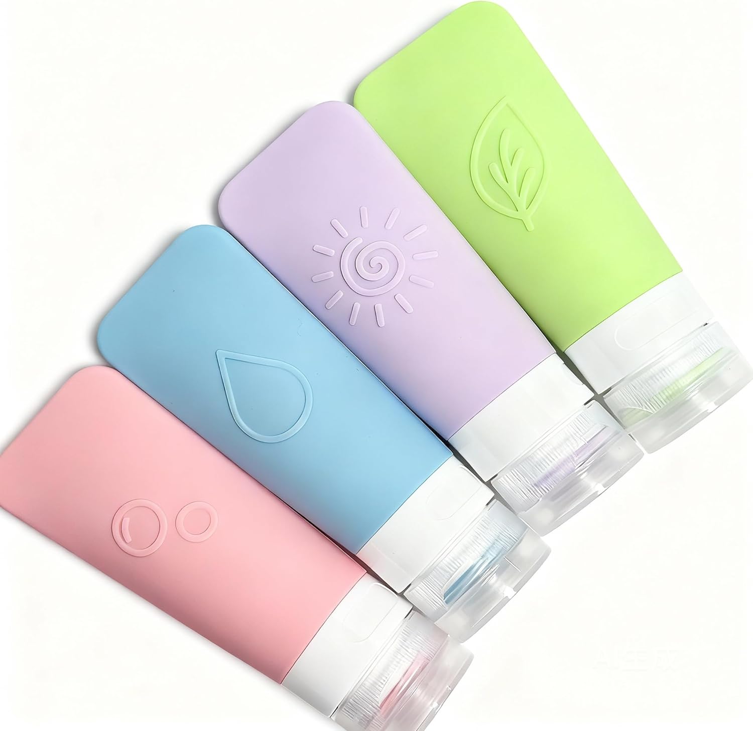 16-Piece Silicone Travel Bottles Set – TSA Approved Leakproof Toiletry Kit with Flat Easy-Squeeze Bottles. Pump & Spray. Waterproof Bag